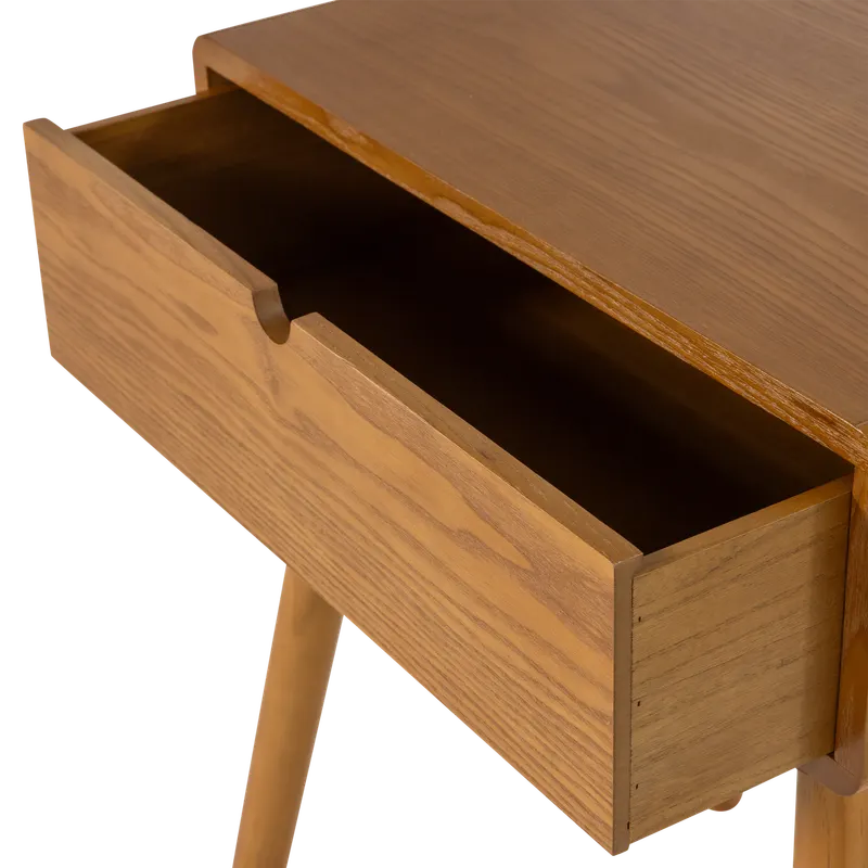 Nelo Nachttisch mit Schublade, Braun, Detail, Ansicht 2