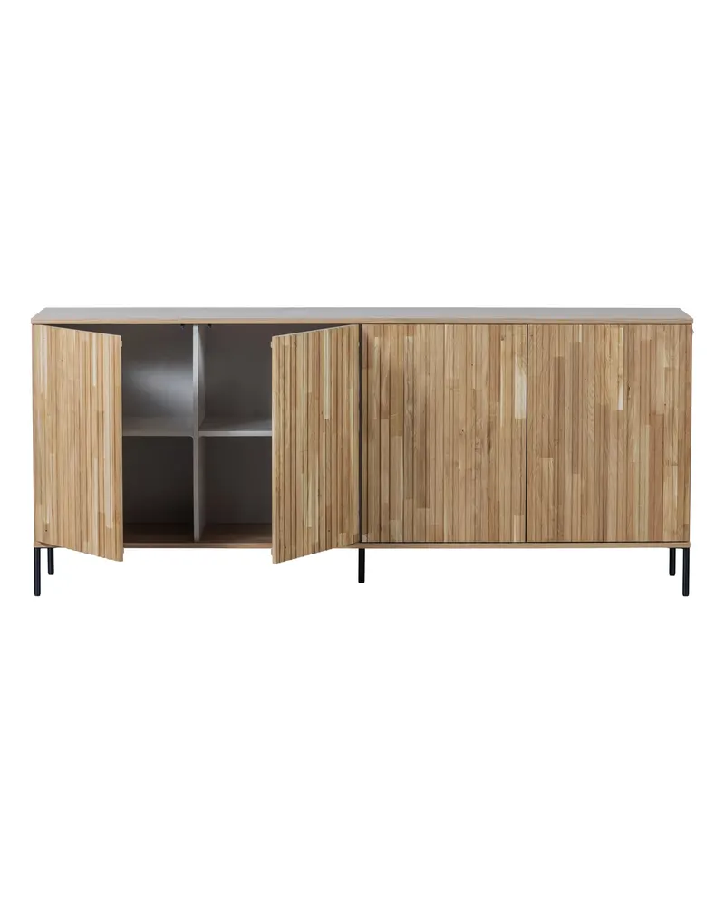 New Gravure Sideboard mit vier Relieftüren, Natur, Ansicht 3