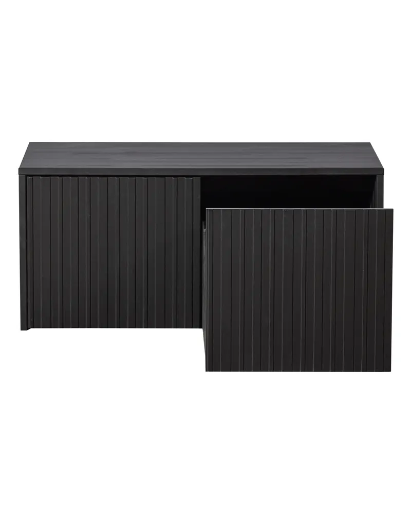 New Gravure Sitzbank, Schwarz, Ansicht 3