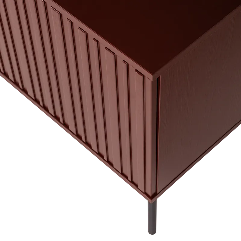 New Gravure TV-Möbel, Burgunderrot, Detail, Ansicht 1
