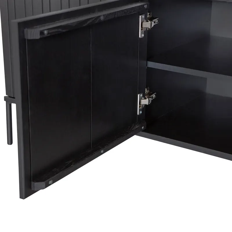 New Gravure TV-Möbel, Schwarz, Detail, Ansicht 2