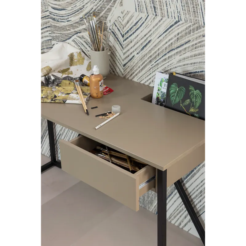 New Julius Schreibtisch Mud, im Wohnraum, Ansicht 2
