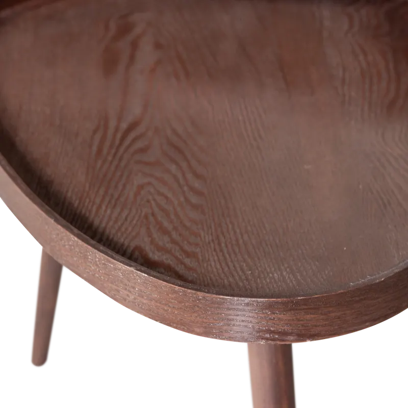 Nissa Beistelltisch-Set, Walnuss, Detail