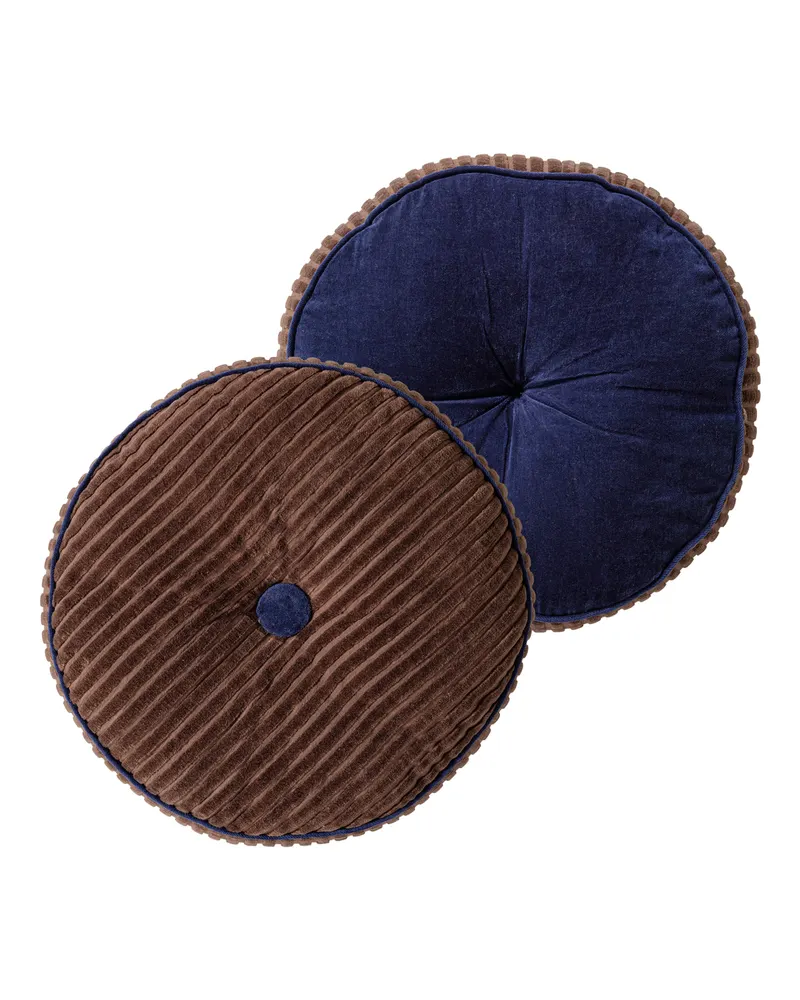 Niva Dekokissen-Set, 4-teilig, Braun/Blau, Ansicht 5