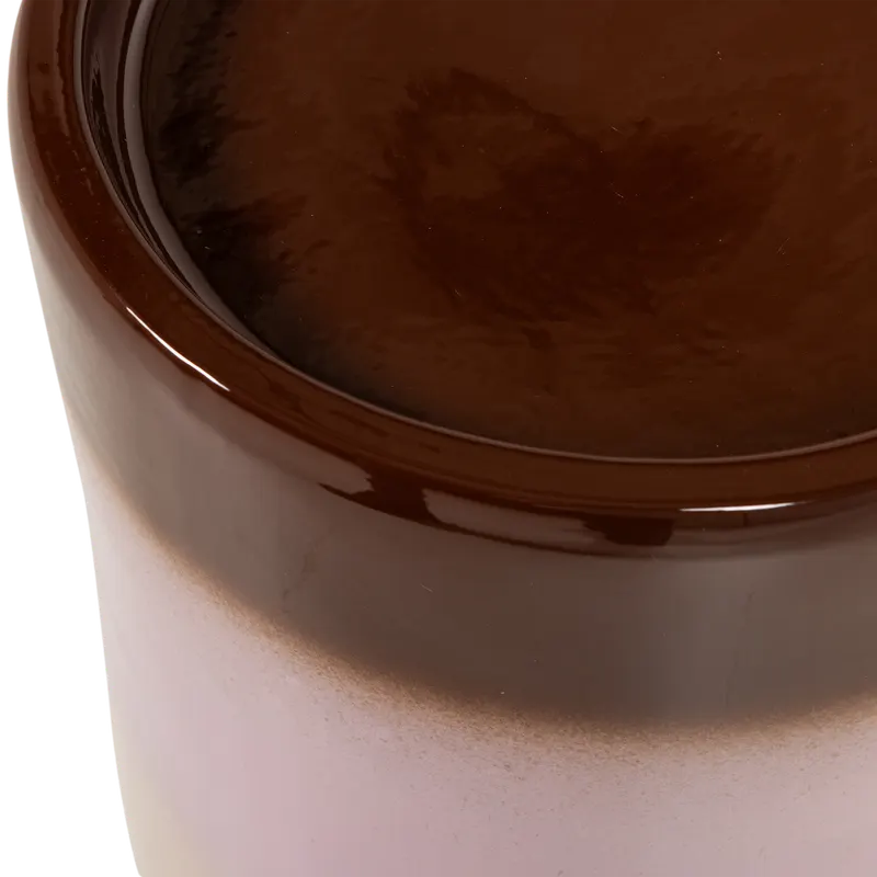Ollo Beistelltisch aus Keramik, Rosa/braun, Detail, Ansicht 1
