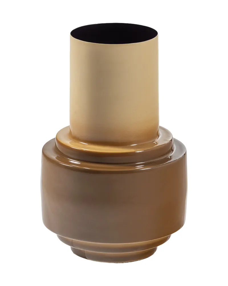 Orba Vase aus Metall, Sand
