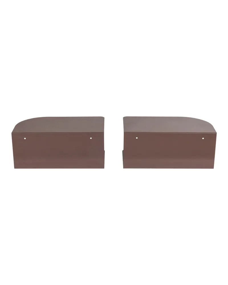 Ovia Nachttisch-Set aus Metall, Lila/braun, Ansicht 3