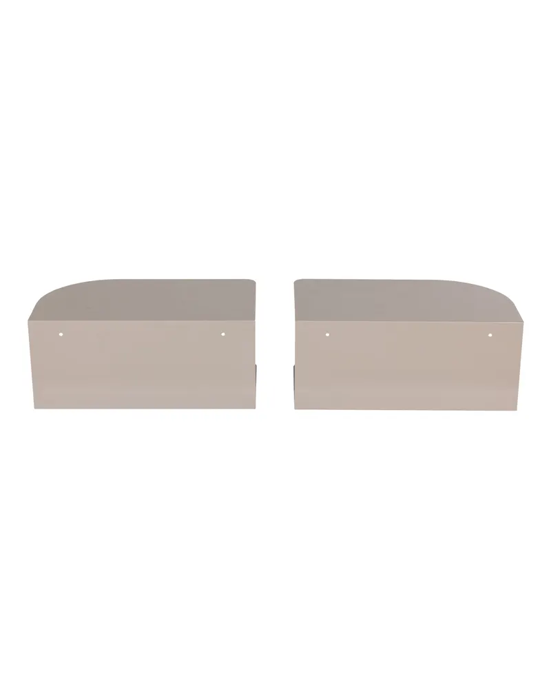 Ovia Nachttisch-Set aus Metall, Sand, Ansicht 3