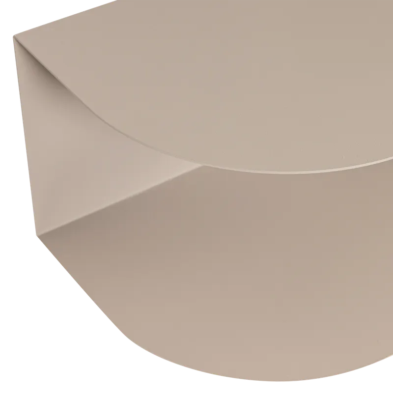Ovia Nachttisch-Set aus Metall, Sand, Detail, Ansicht 2