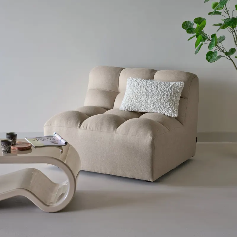 Pepper Sofamodul Standard Sand, im Wohnraum