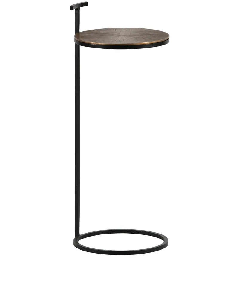Position Beistelltisch aus Metall, Antique brass, Ansicht 1