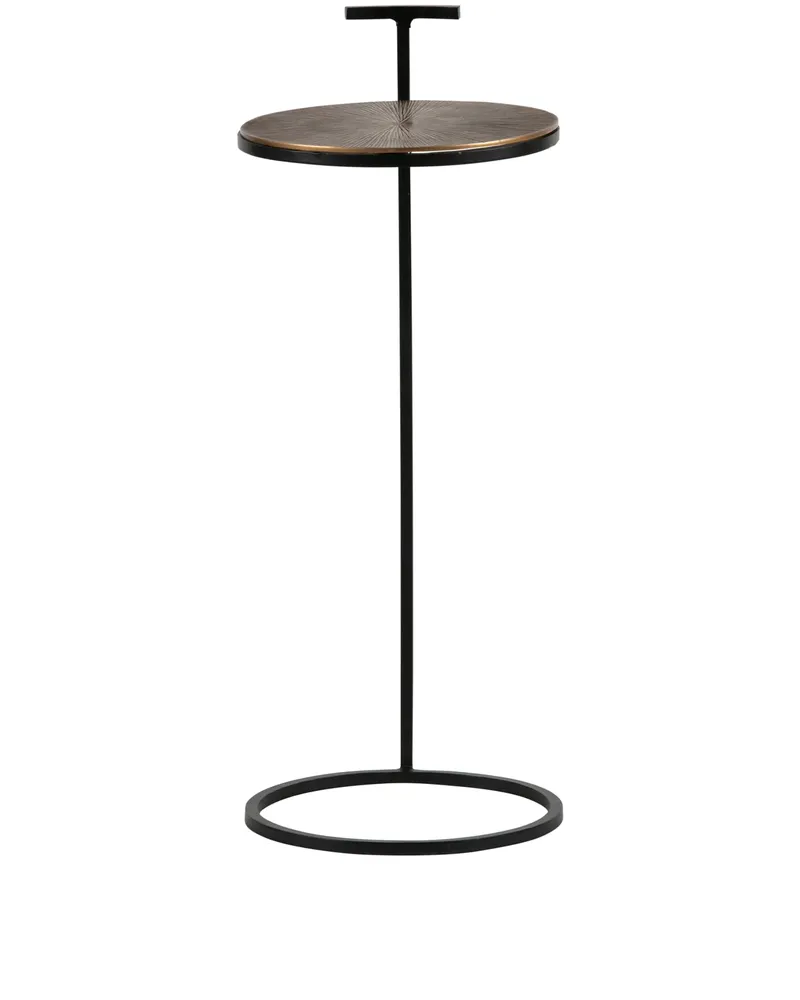 Position Beistelltisch aus Metall, Antique brass, Ansicht 2