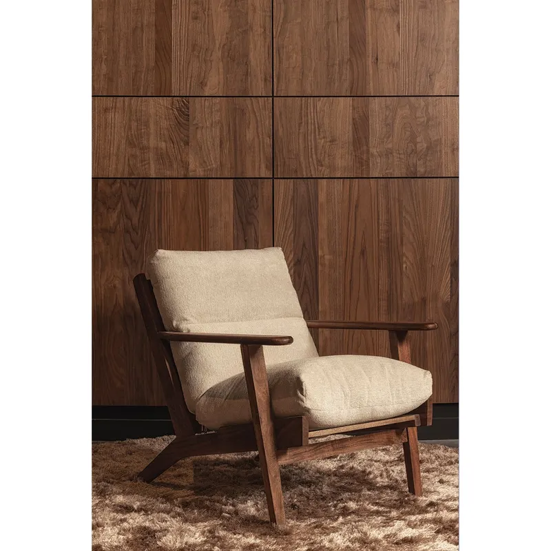 Praline Teppich rund 200 cm, im Wohnraum, Ansicht 1