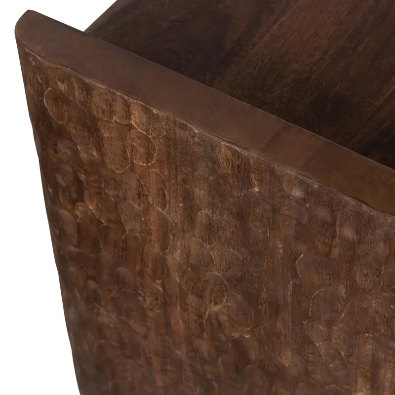 Prop Sitzbank, Warmes Braun, Detail
