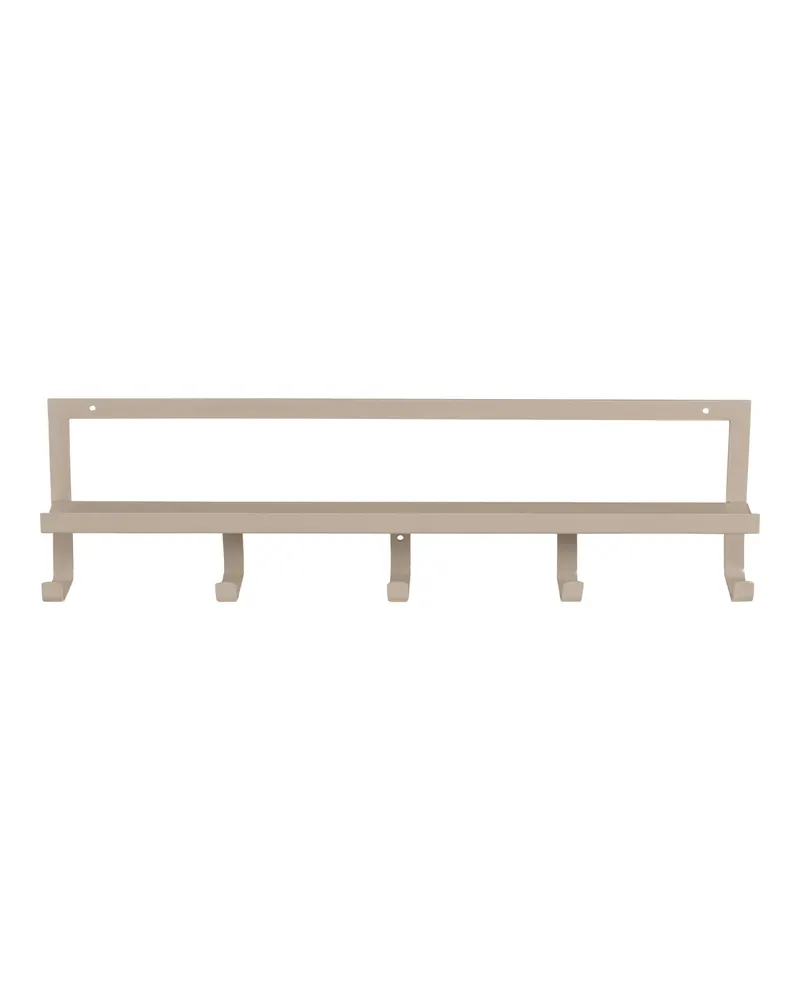Quinn Wandgarderobe mit fünf Haken, Sand, Ansicht 2