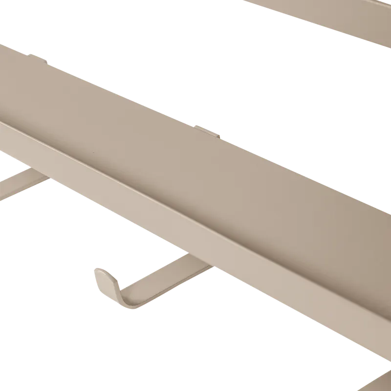 Quinn Wandgarderobe mit fünf Haken, Sand, Detail, Ansicht 2
