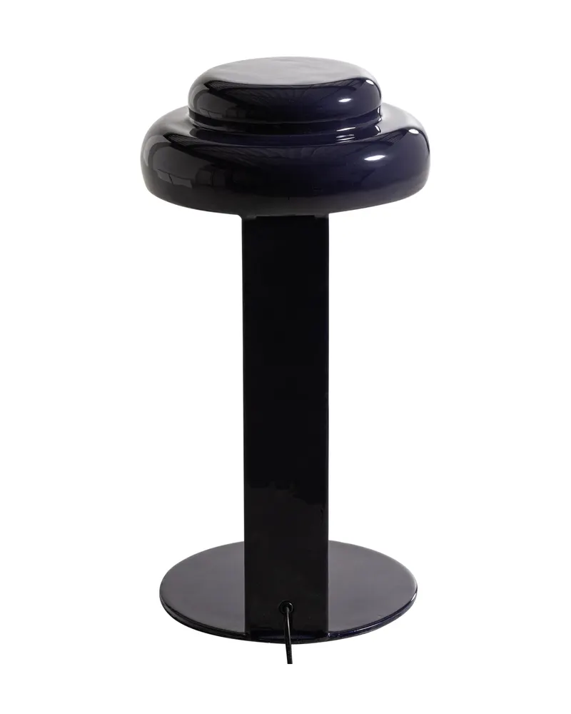 Rassy Tischlampe aus Metall, Dunkelblau, Ansicht 4