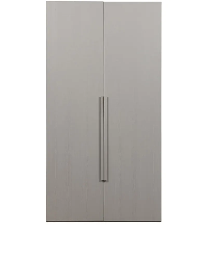 Rens Kleiderschrank mit zwei Türen, Pebble grey, Ansicht 2