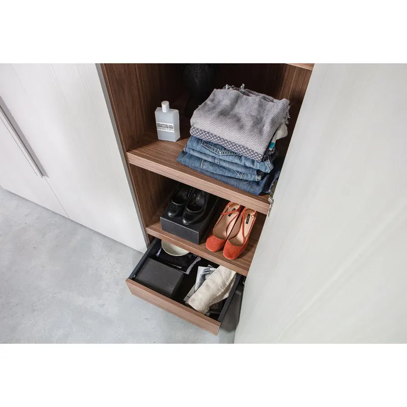 Rens Kleiderschrank, Pebble grey, 3-türig, Detail, Ansicht 1