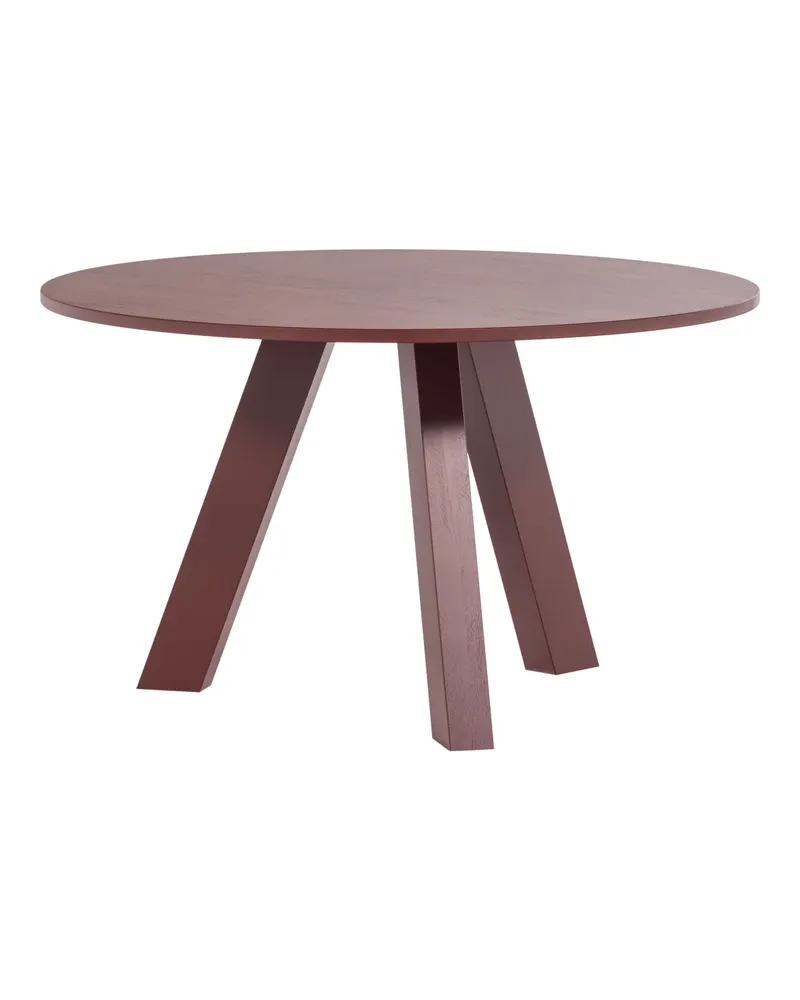 Rhonda runder Esstisch aus Eiche, Ø 129 cm, FSC®-zertifiziert, Schwarz