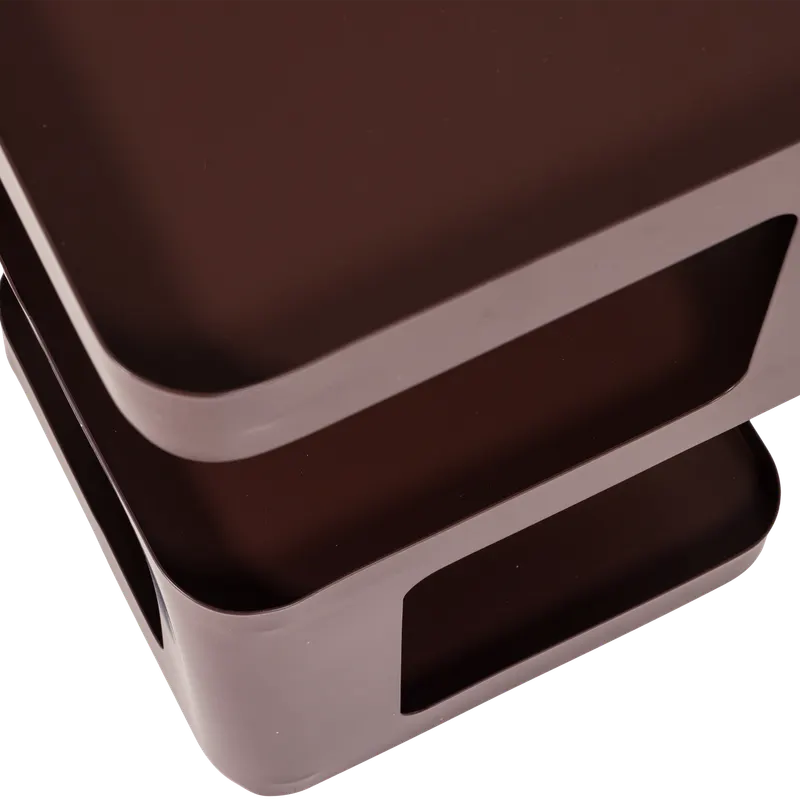 Riv Beistelltisch aus Metall, Lila/braun, Detail, Ansicht 1