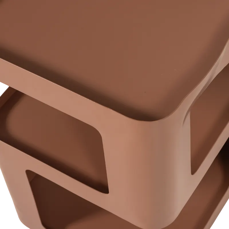 Riv Beistelltisch aus Metall, Lachsrosa, Detail, Ansicht 2