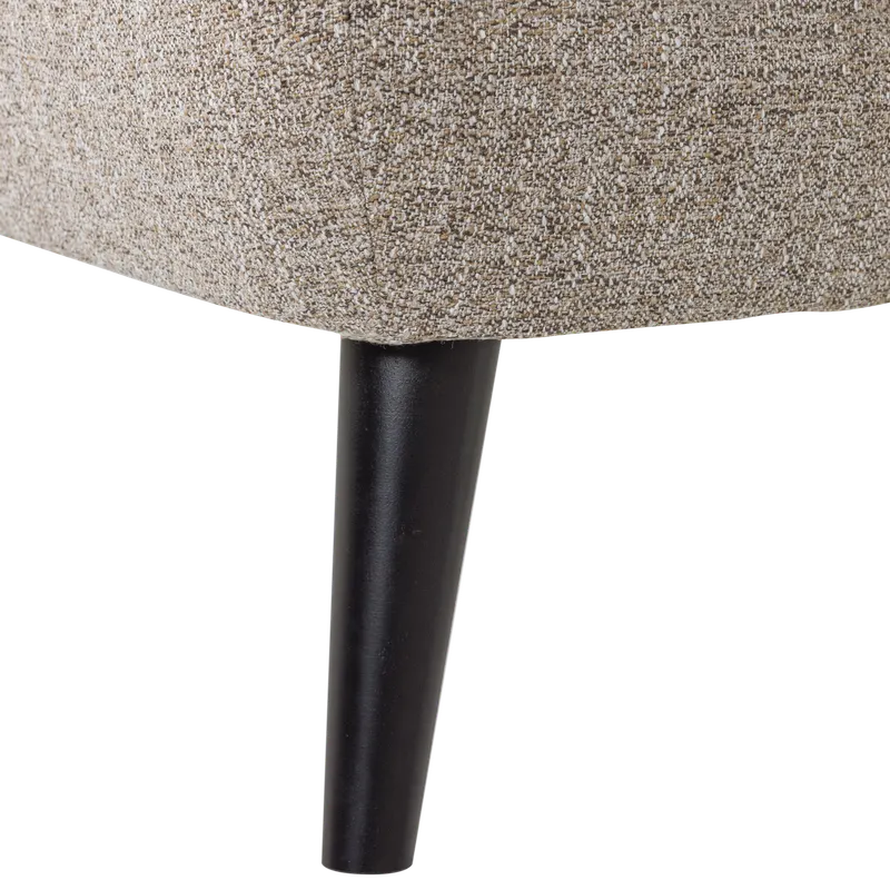 Rocco Sessel mit gepolsterten Armlehnen, Braun, Webstoff, Detail