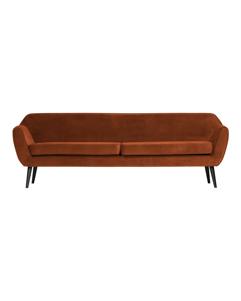 Rocco XL 4-Sitzer-Sofa mit 230 cm Breite, Rost, Samt, Ansicht 2