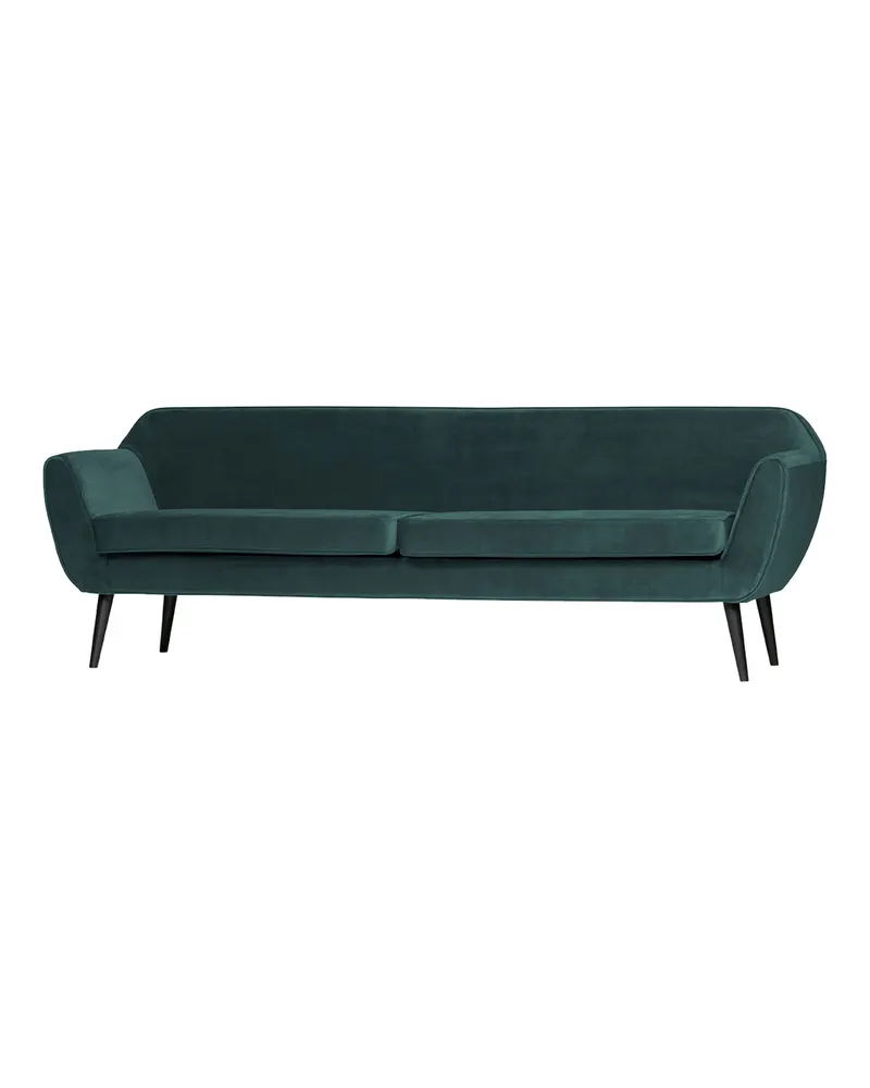 Rocco XL 4-Sitzer-Sofa mit 230 cm Breite, Teal, Samt, Ansicht 1