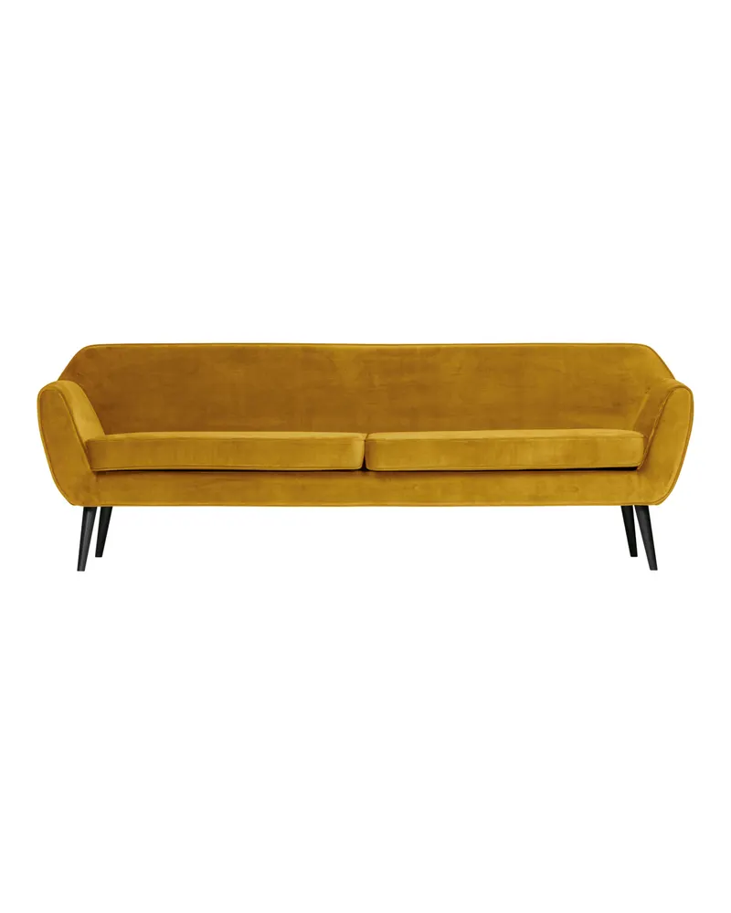 Rocco XL 4-Sitzer-Sofa mit 230 cm Breite, Ocker, Samt, Ansicht 2