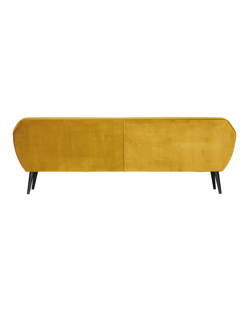 Rocco XL 4-Sitzer-Sofa mit 230 cm Breite, Ocker, Samt, Ansicht 3