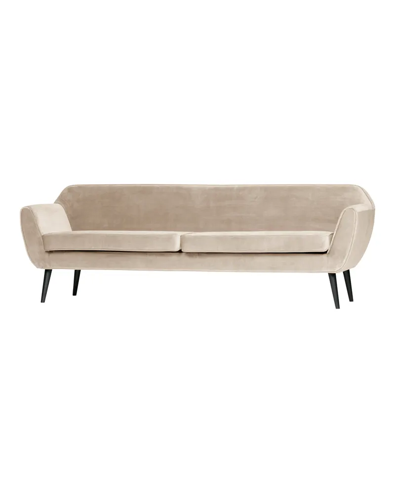 Rocco XL 4-Sitzer-Sofa mit 230 cm Breite, Off white, Samt, Ansicht 1