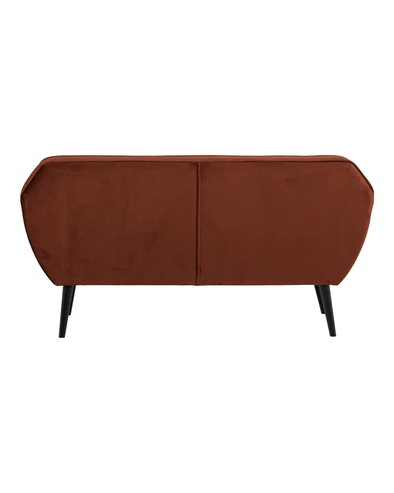 Rocco Sofa, Rostbraun, Samt, Ansicht 3