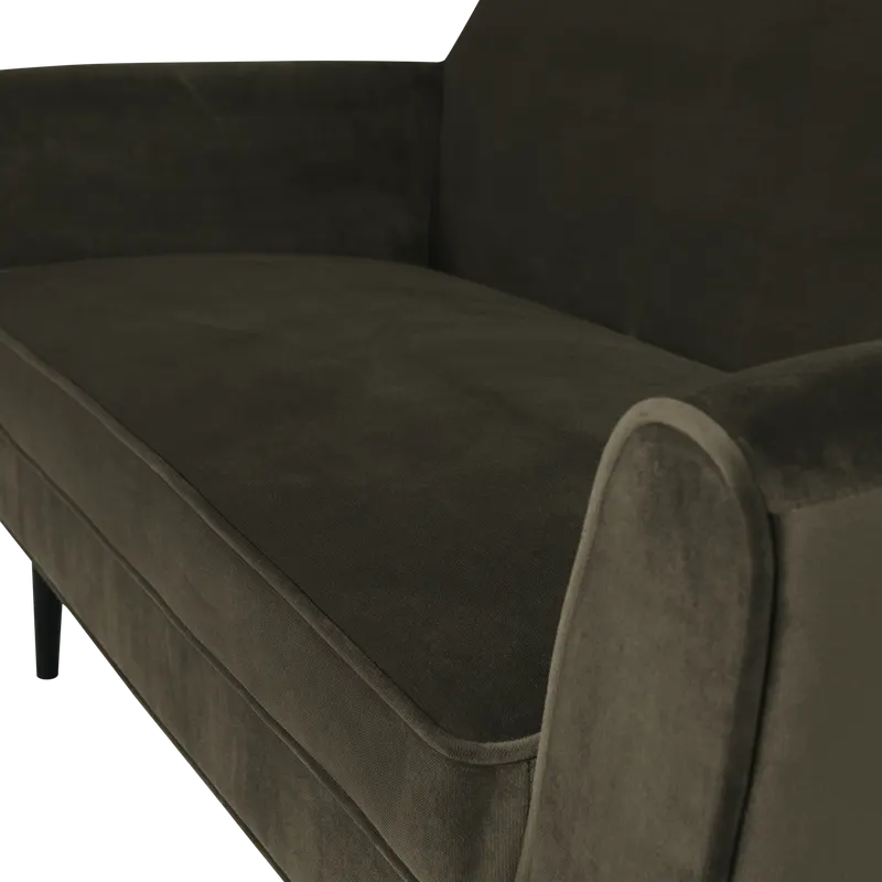 Rocco Sofa, Warmes Grün, Samt, Detail, Ansicht 2