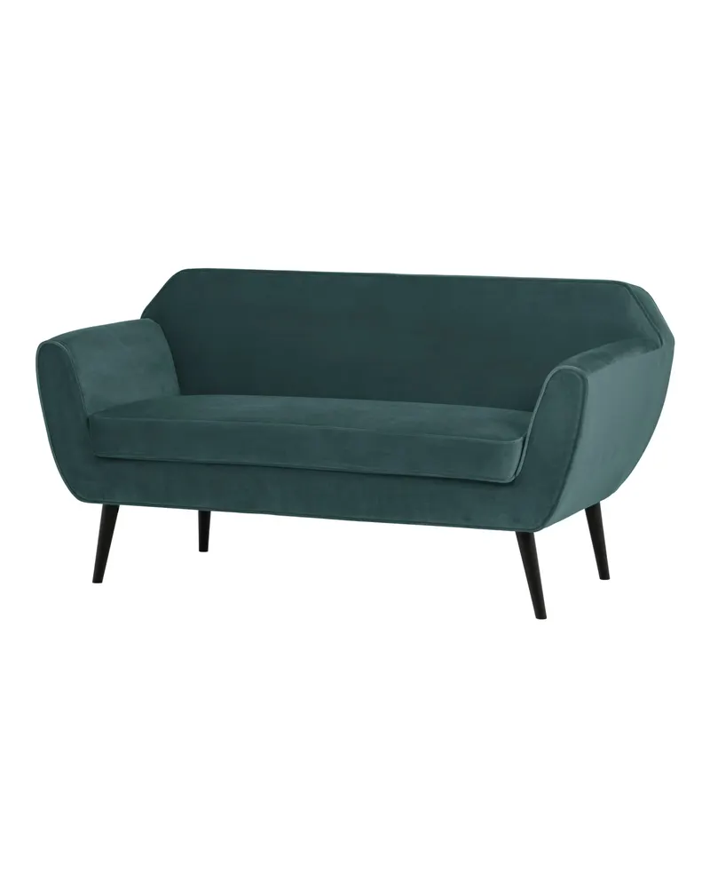 Rocco Sofa, Teal, Samt, Ansicht 1