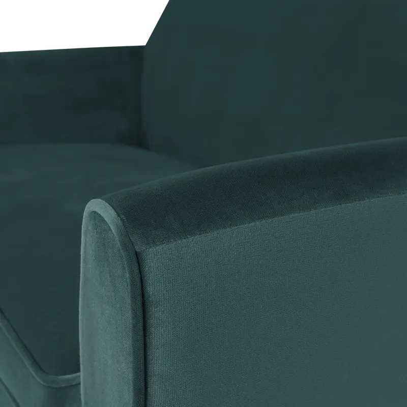 Rocco Sofa, Teal, Samt, Detail, Ansicht 1