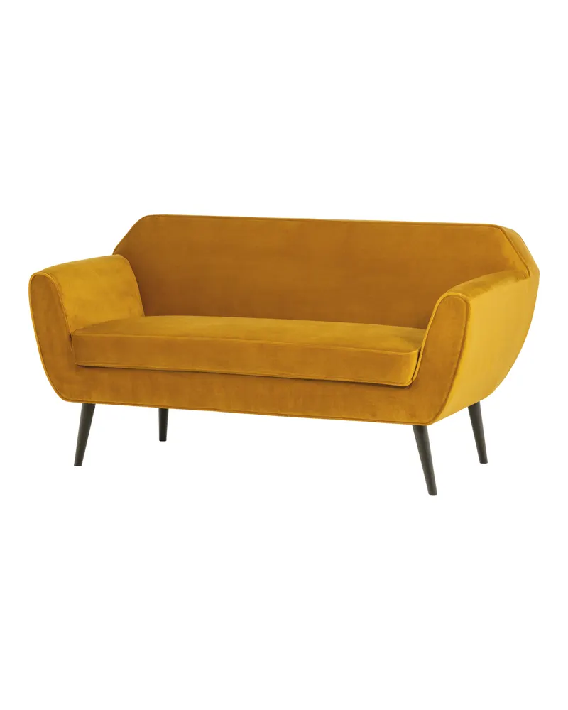 Rocco Sofa, Ocker, Samt, Ansicht 1