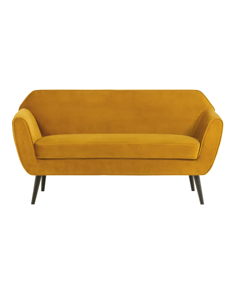 Rocco Sofa, Ocker, Samt, Ansicht 2