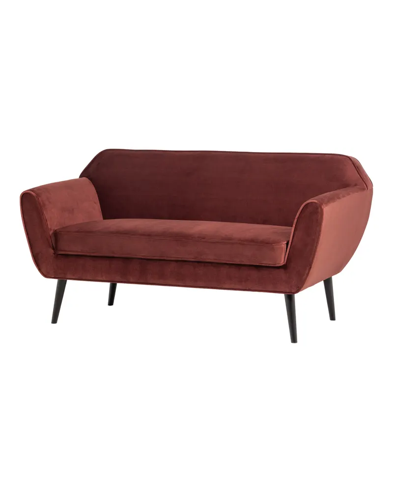 Rocco Sofa, Burgunderrot, Samt, Ansicht 1