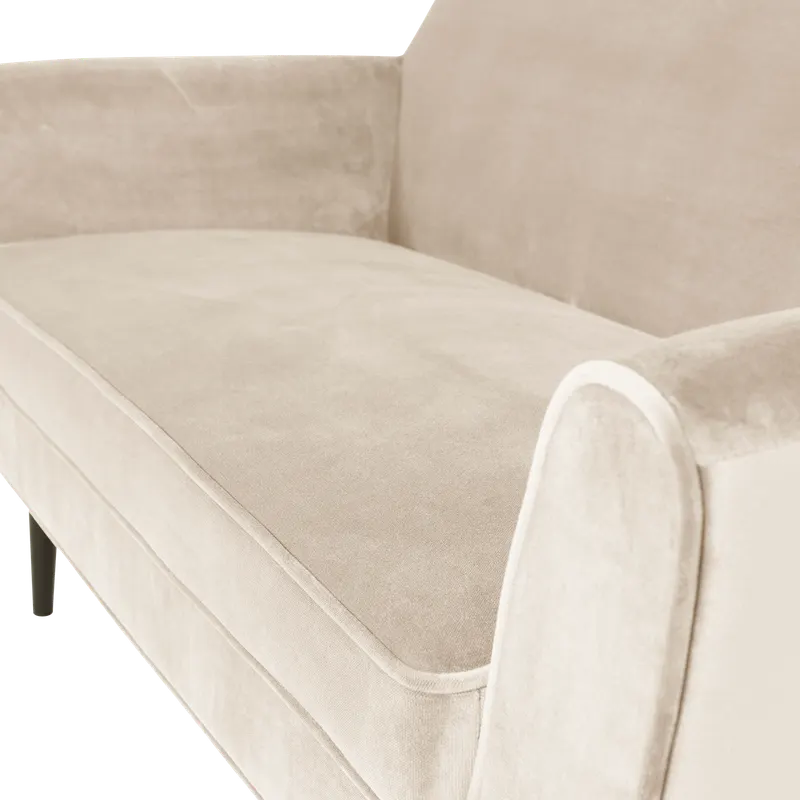 Rocco Sofa, Off white, Samt, Detail, Ansicht 2