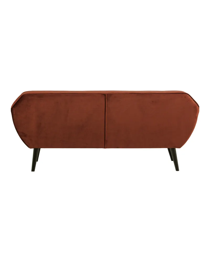 Rocco Sofa mit schmalen Armlehnen, 187 cm, Rost, Samt, Ansicht 3