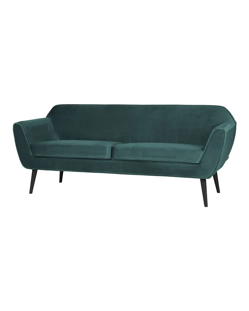 Rocco Sofa mit schmalen Armlehnen, 187 cm, Teal, Samt, Ansicht 1