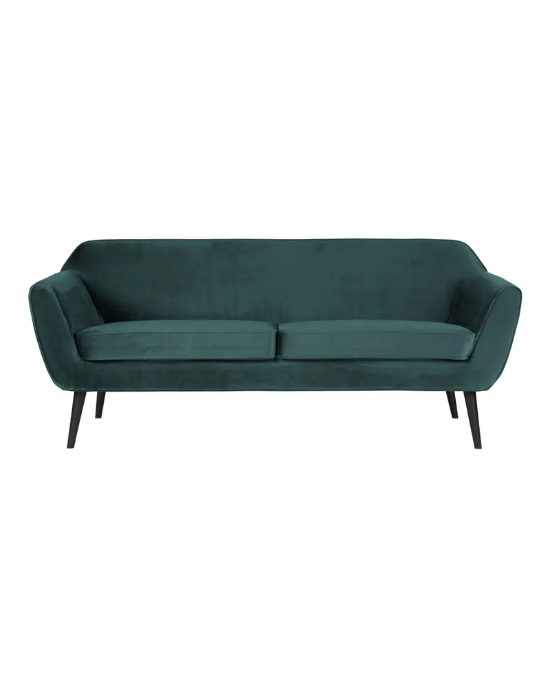 Rocco Sofa mit schmalen Armlehnen, 187 cm, Teal, Samt, Ansicht 2