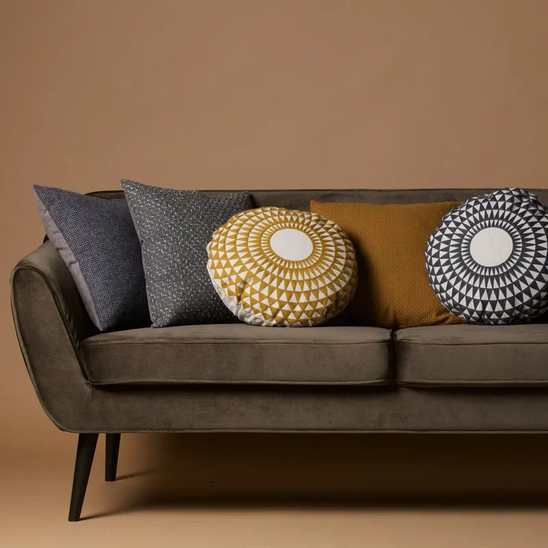 Rocco Sofa mit schmalen Armlehnen, 187 cm, Grün, Samt, im Wohnraum