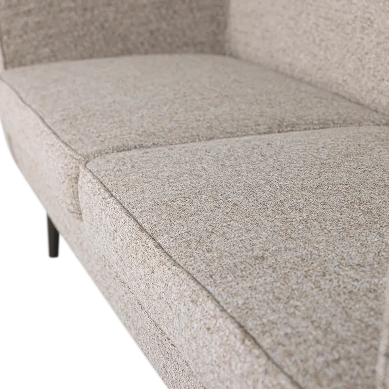 Rocco Sofa mit schmalen Armlehnen, 187 cm, Natur melange, Webstoff, Detail