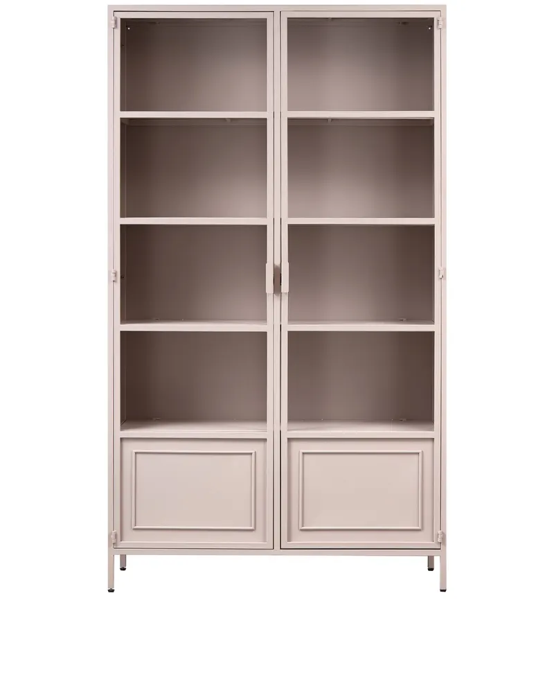 Ronja Vitrine aus Metall mit zwei Türen, Rosa, Ansicht 2
