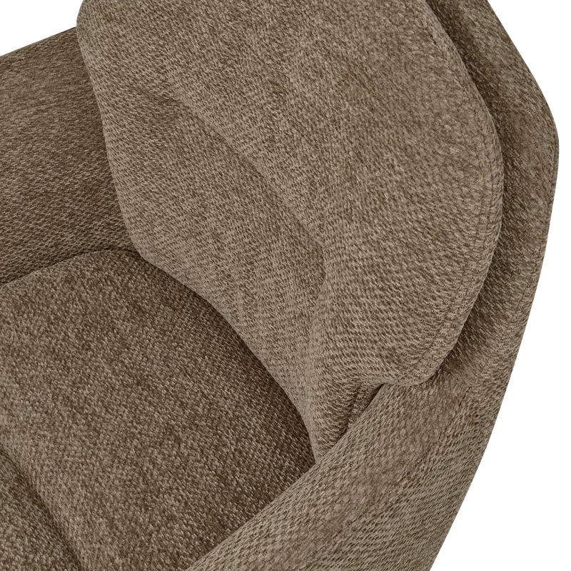 Runa Esszimmerstuhl mit Armlehnen, Dunkel sand, Detail, Ansicht 1
