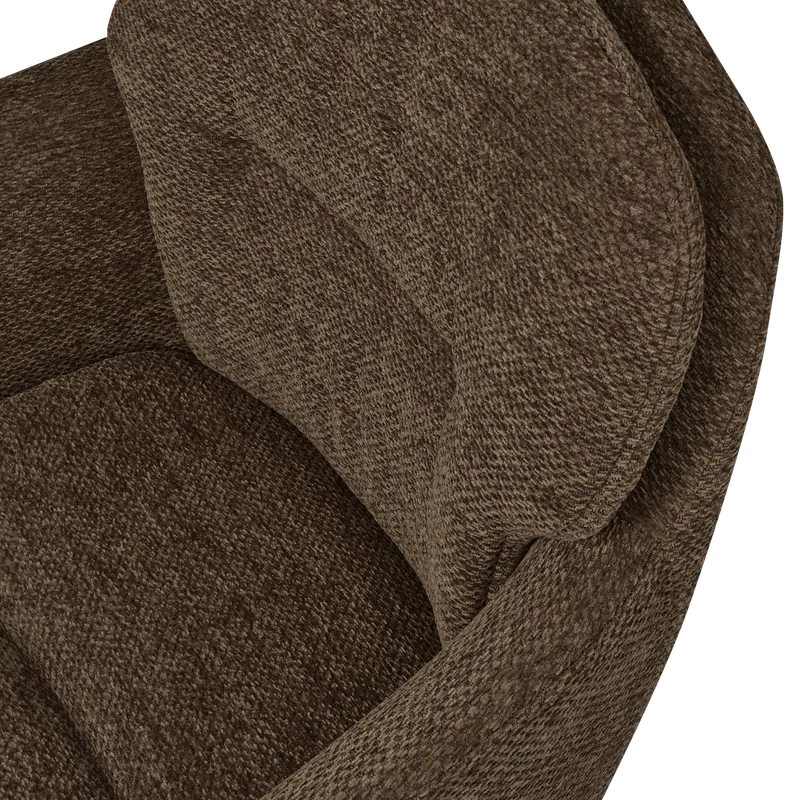 Runa Esszimmerstuhl mit Armlehnen, Warmes braun, Detail, Ansicht 1