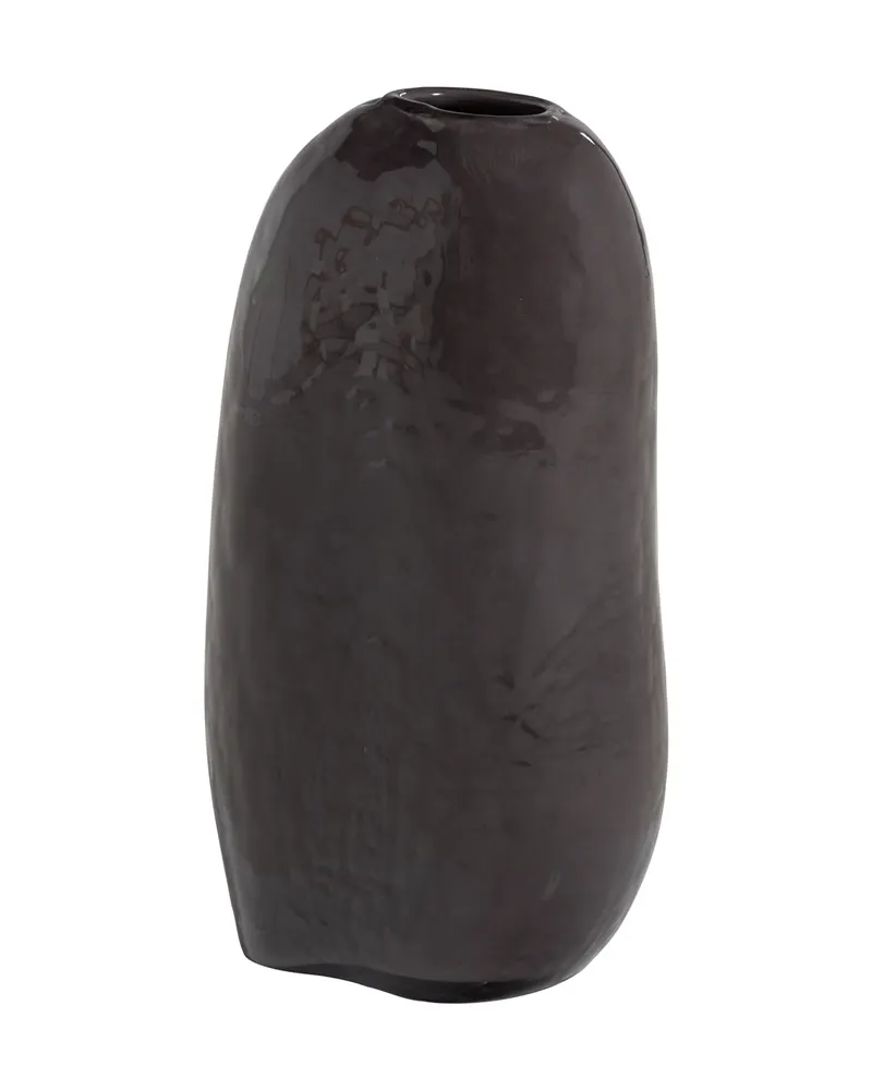 Sahil Vase aus Glas mit länglicher Form, Braun/rot