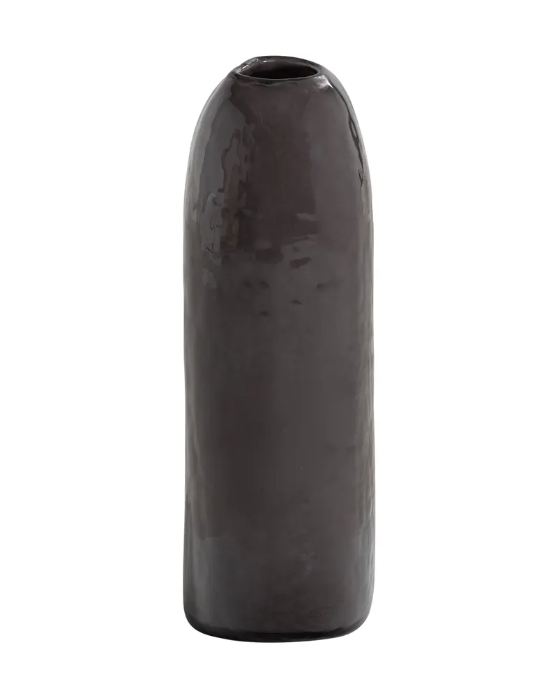 Sahil Vase aus Glas, Dunkelbraun, Ansicht 3